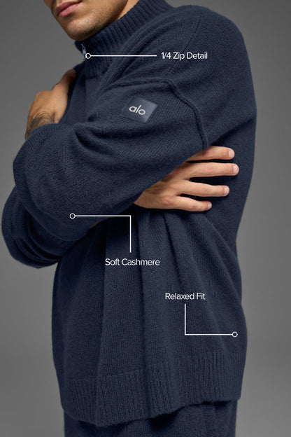 Alo Yoga Wool Cashmere New Class 1/4 Zip Pullover
