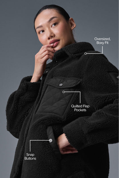 Alo Yoga Women'S Sherpa Edge Shacket