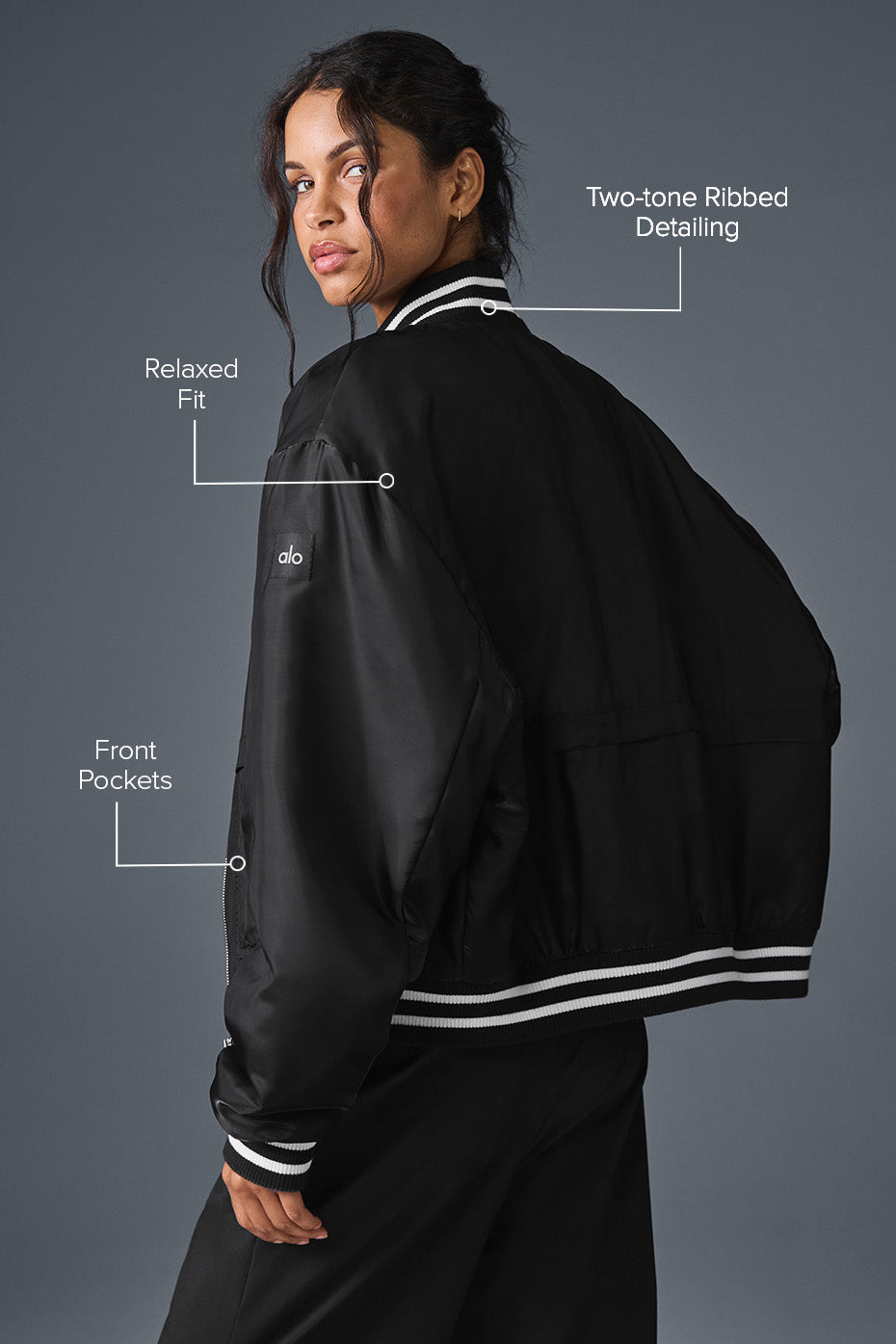 Alo Yoga Women'S Afterglow Varsity Jacket