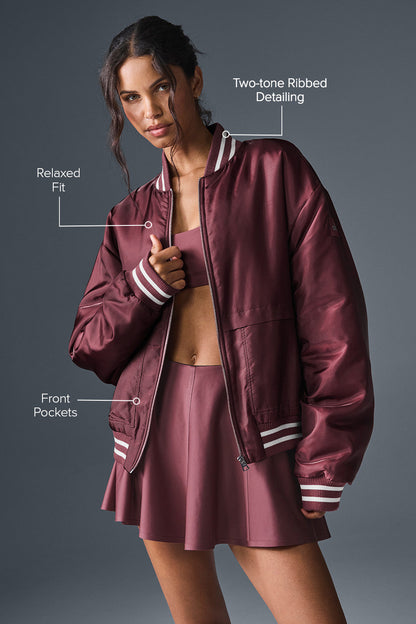 Alo Yoga Afterglow Varsity Jacket