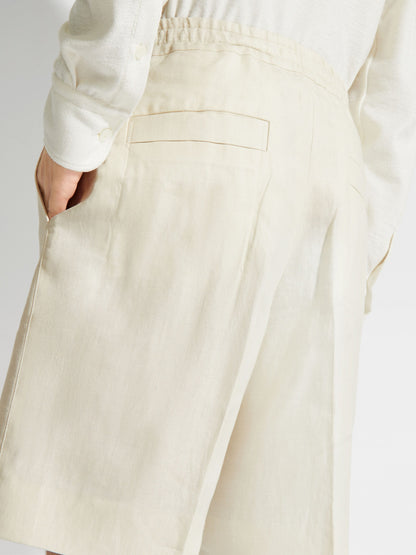 Zegna Off White Oasi Lino Bermuda Shorts
