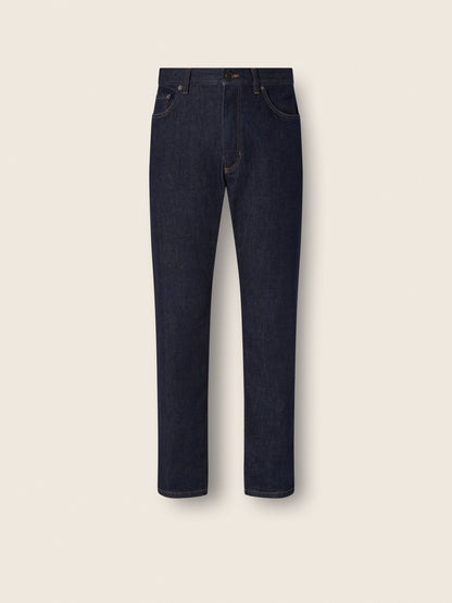 Zegna Dark Blue Rinse-Washed Stretch Cotton Roccia Jeans