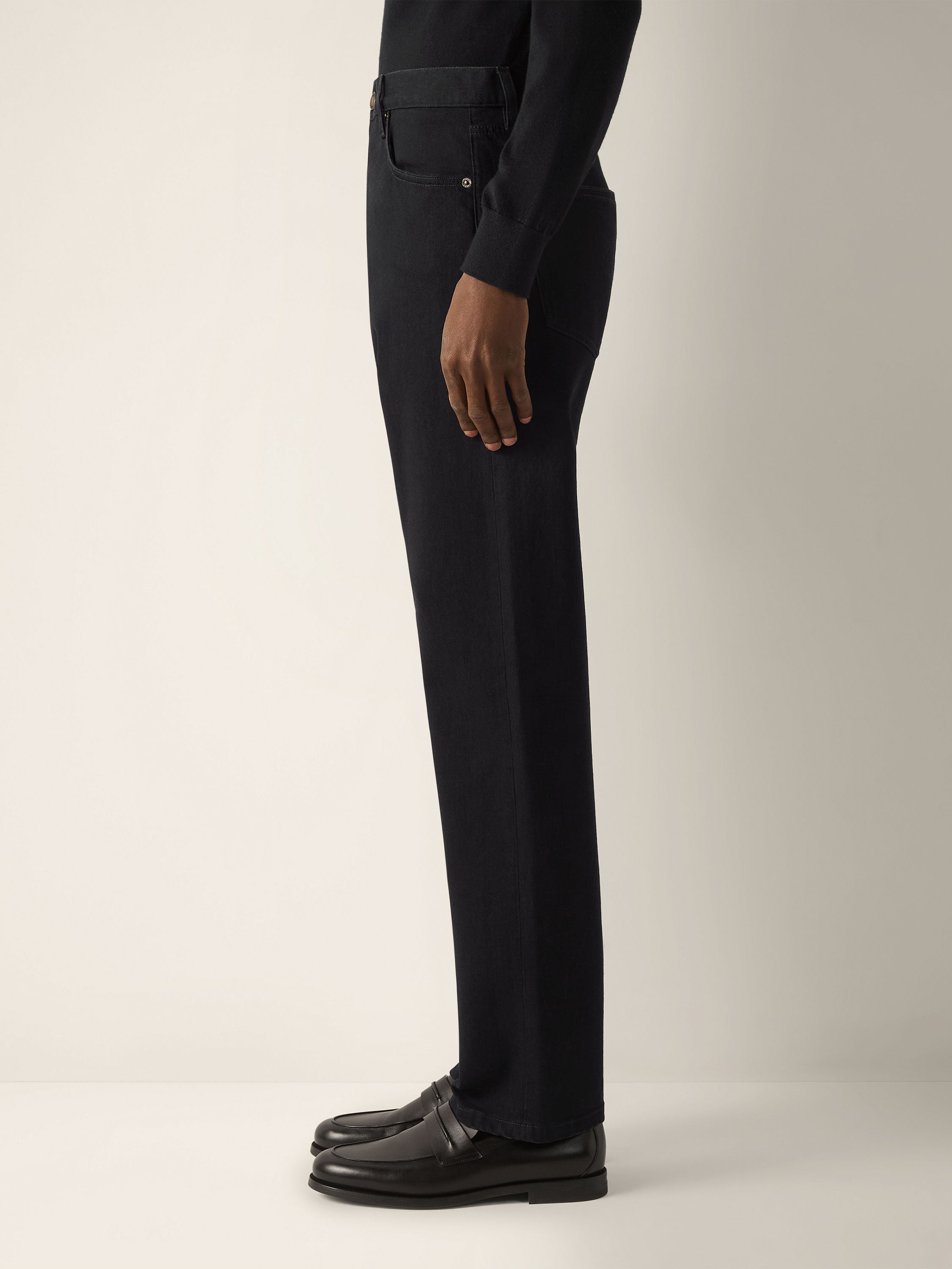 Zegna Black Rinse-Washed Stretch Cotton Roccia Jeans
