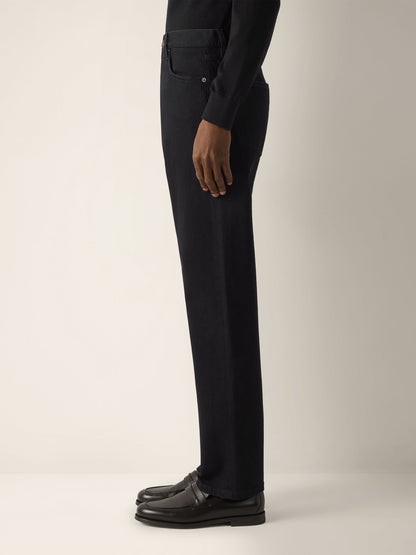 Zegna Black Rinse-Washed Stretch Cotton Roccia Jeans