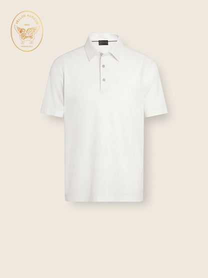 Zegna White Vellus Aureum Polo Shirt