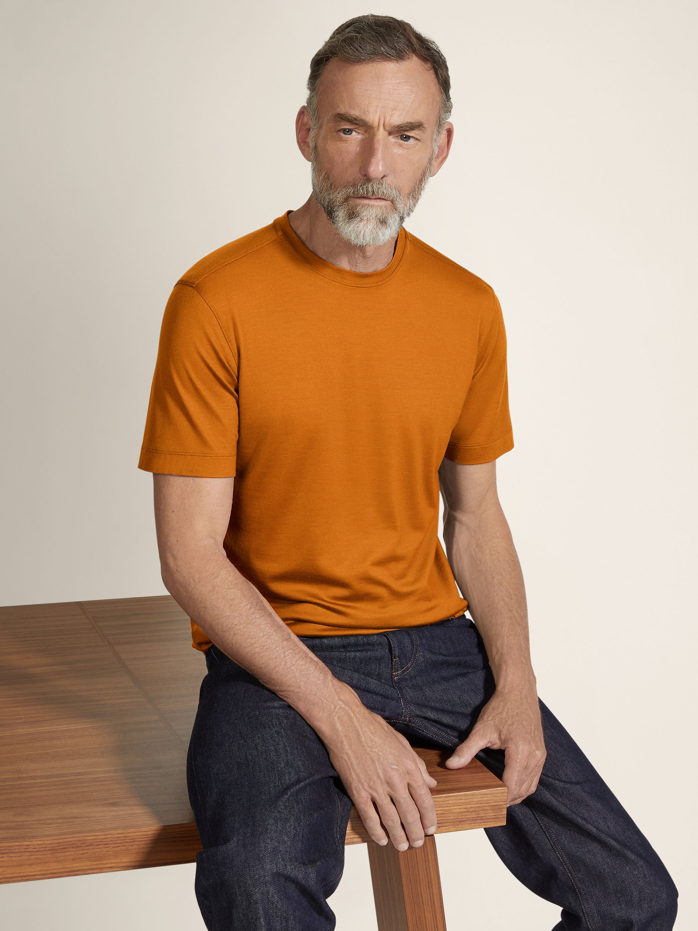Zegna Ochre Vellus Aureum T-Shirt