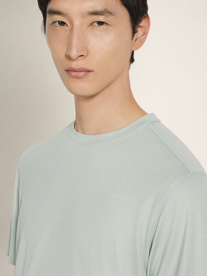 Zegna Light Sage Green Vellus Aureum T-Shirt