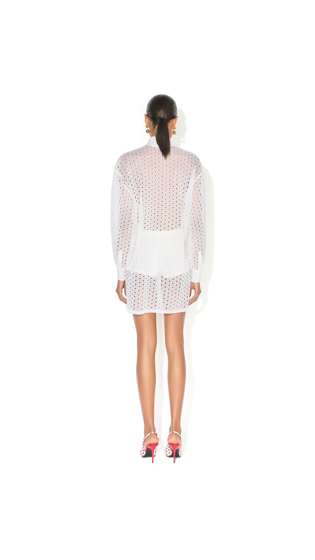 Alaïa Knitted Eyelets Tunic