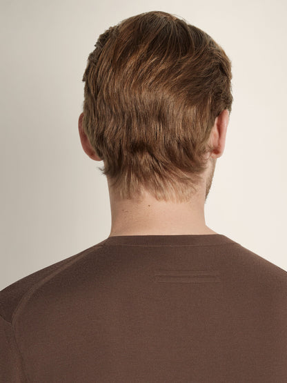 Zegna Brown Vellus Aureum Crewneck