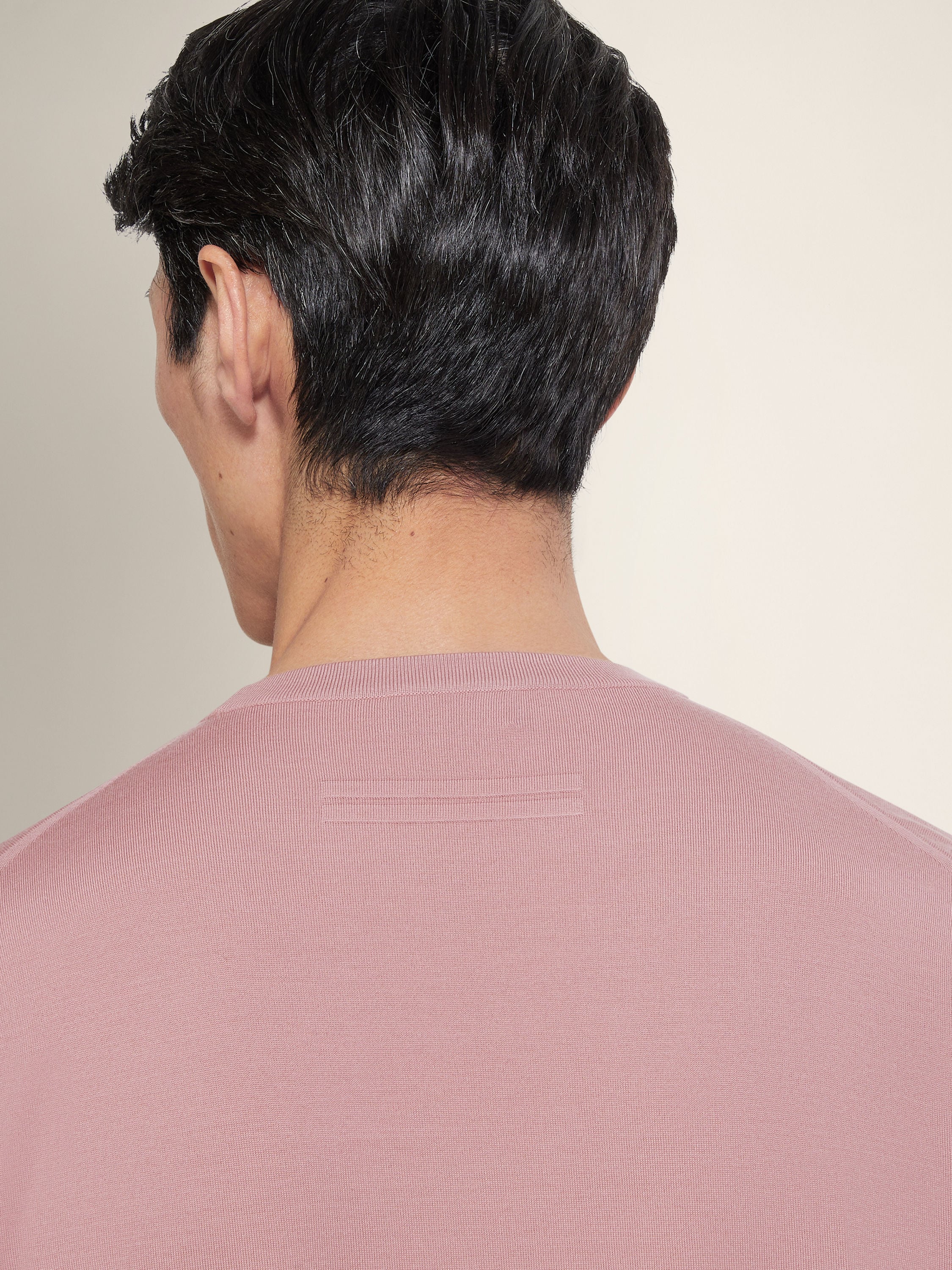 Zegna Light Pink Vellus Aureum Crewneck