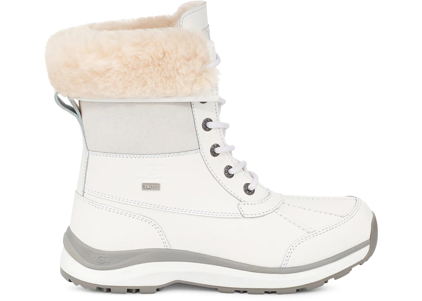 ugg adirondack iii boot bright white (women's)