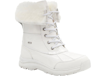 ugg adirondack iii patent boot white (women's)