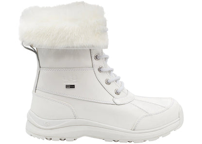 ugg adirondack iii patent boot white (women's)