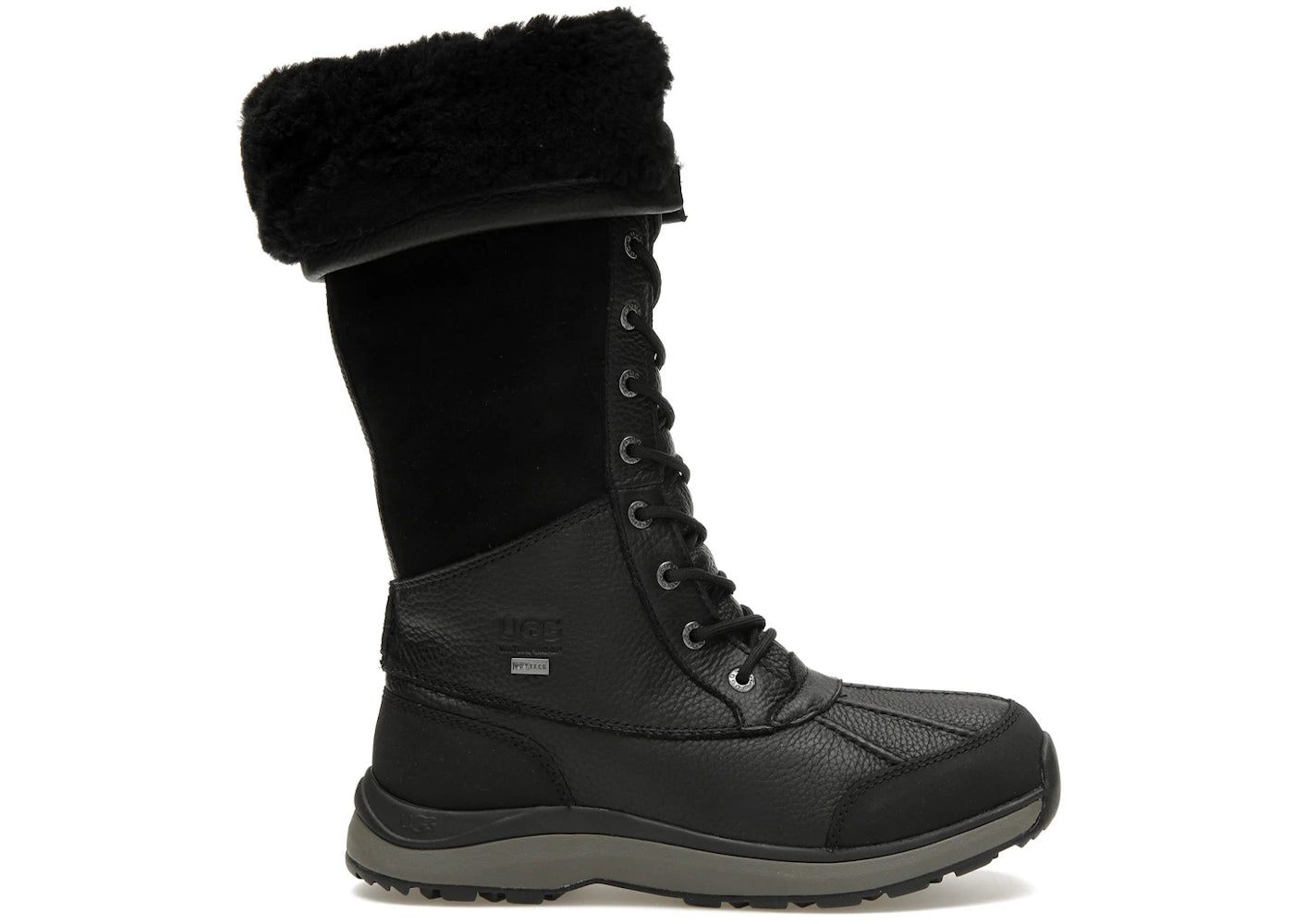 ugg adirondack iii tall boot black (women's)