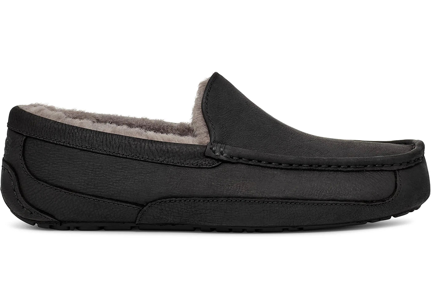 ugg ascot matte slipper black
