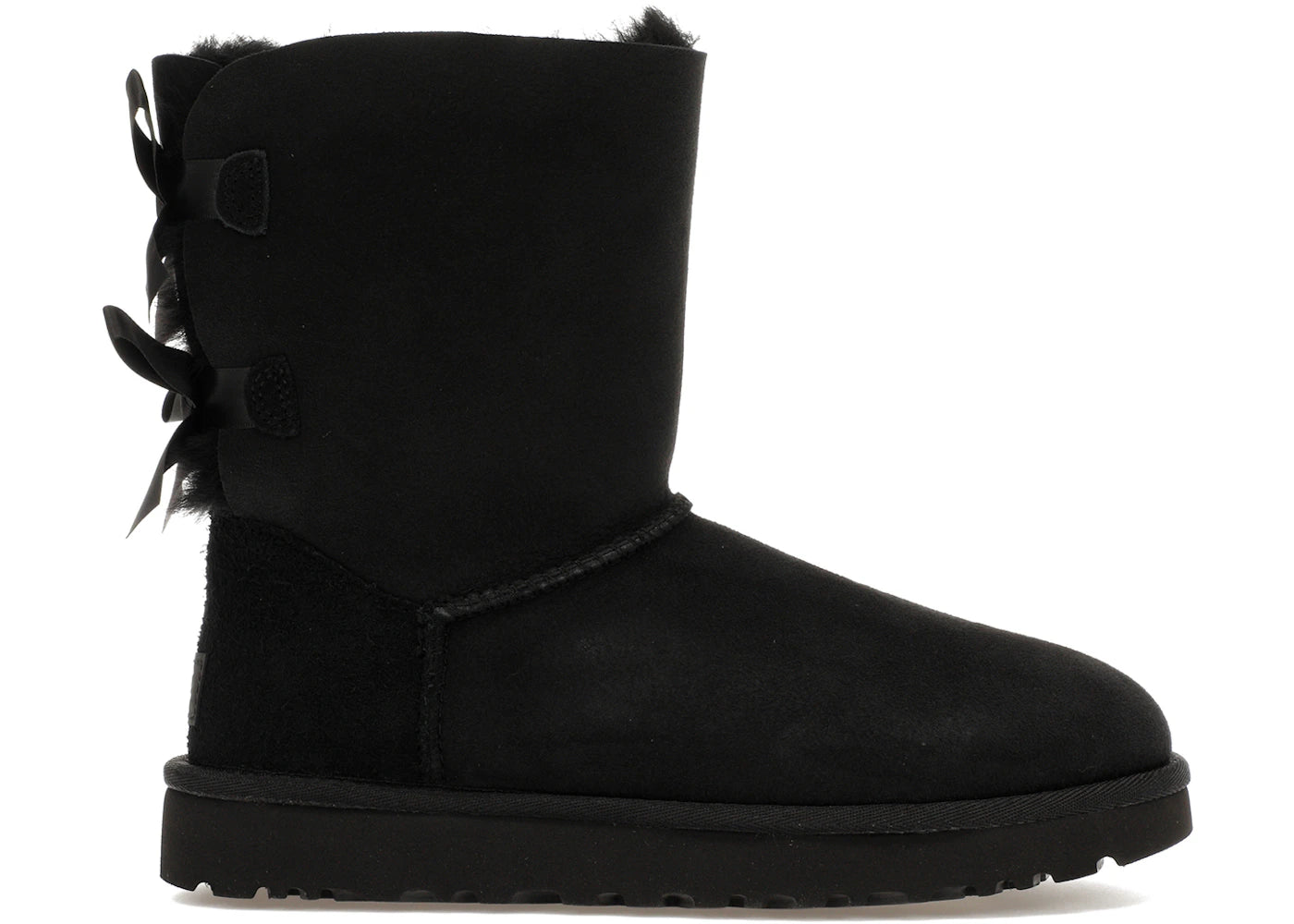 ugg bailey bow ii boot black (women's)