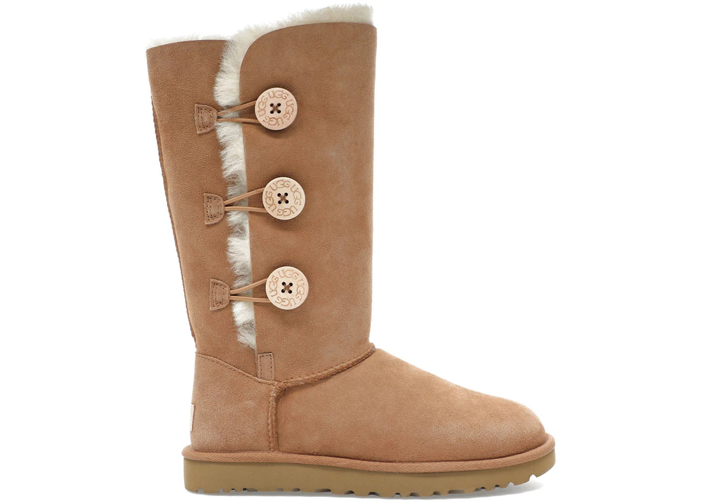 ugg bailey button triplet ii boot chestnut (women's)