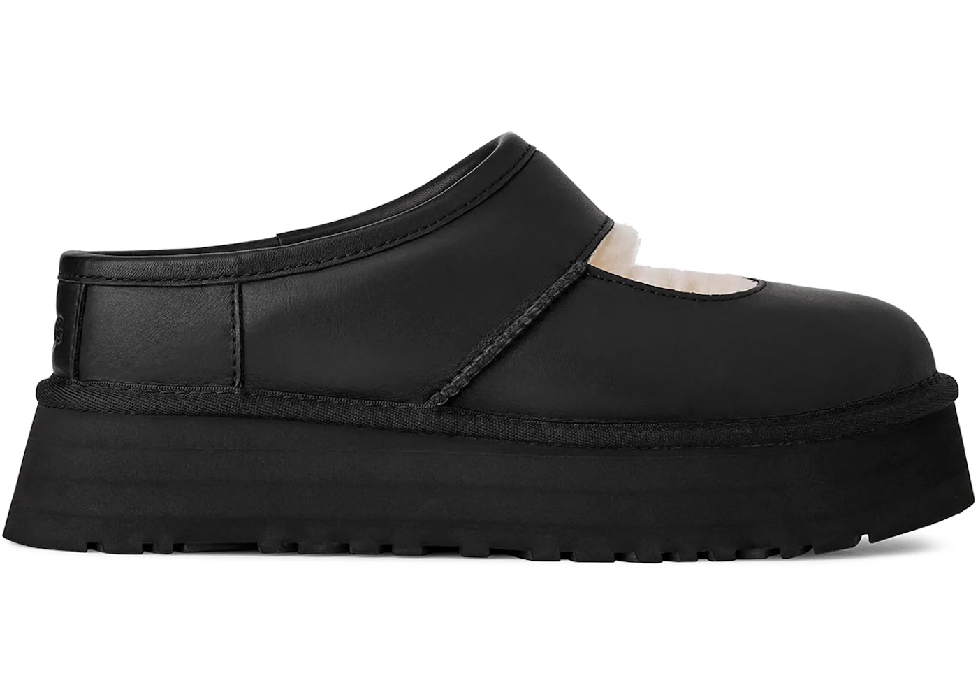 ugg bea mary jane leather black (women's)