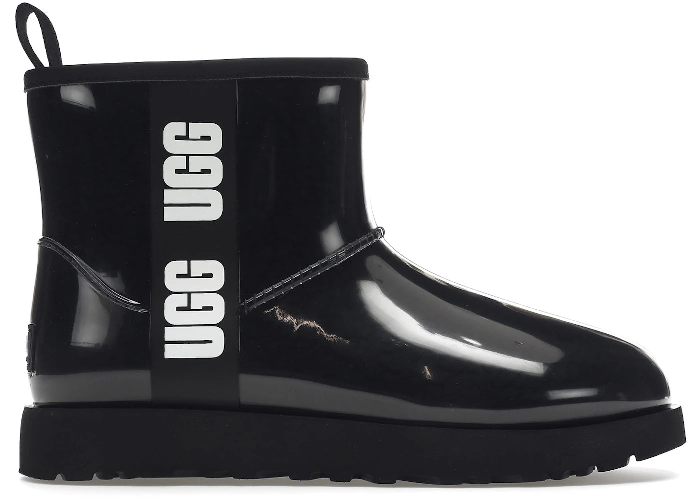 ugg classic clear mini boot black (women's)