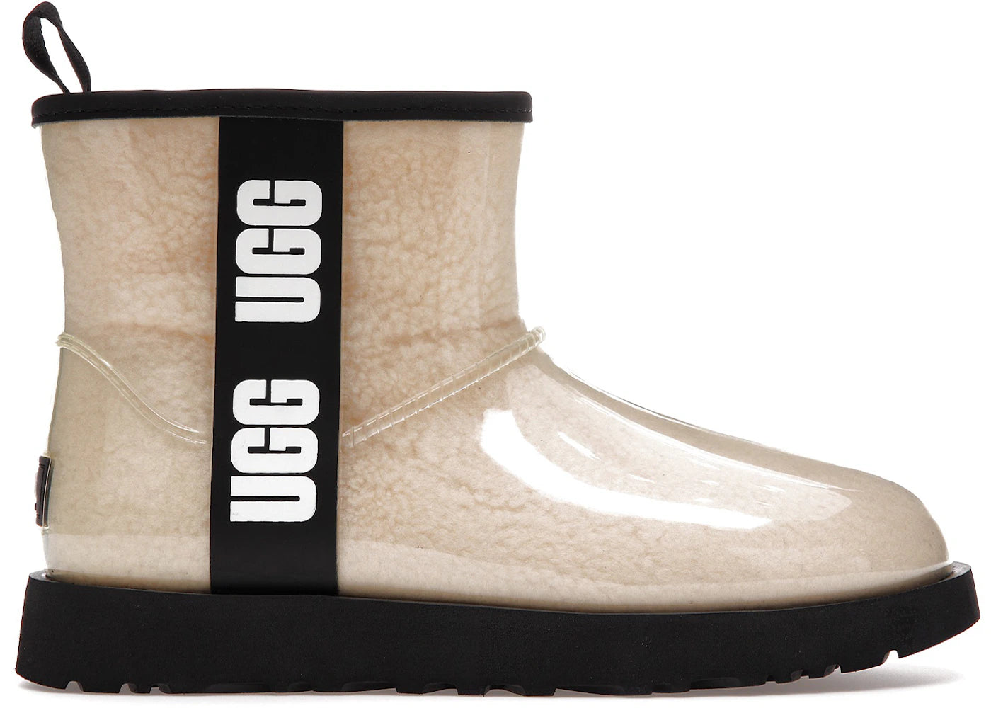 ugg classic clear mini boot natural black (women's)