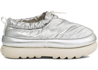 ugg classic maxi clog metallic silver (women's)