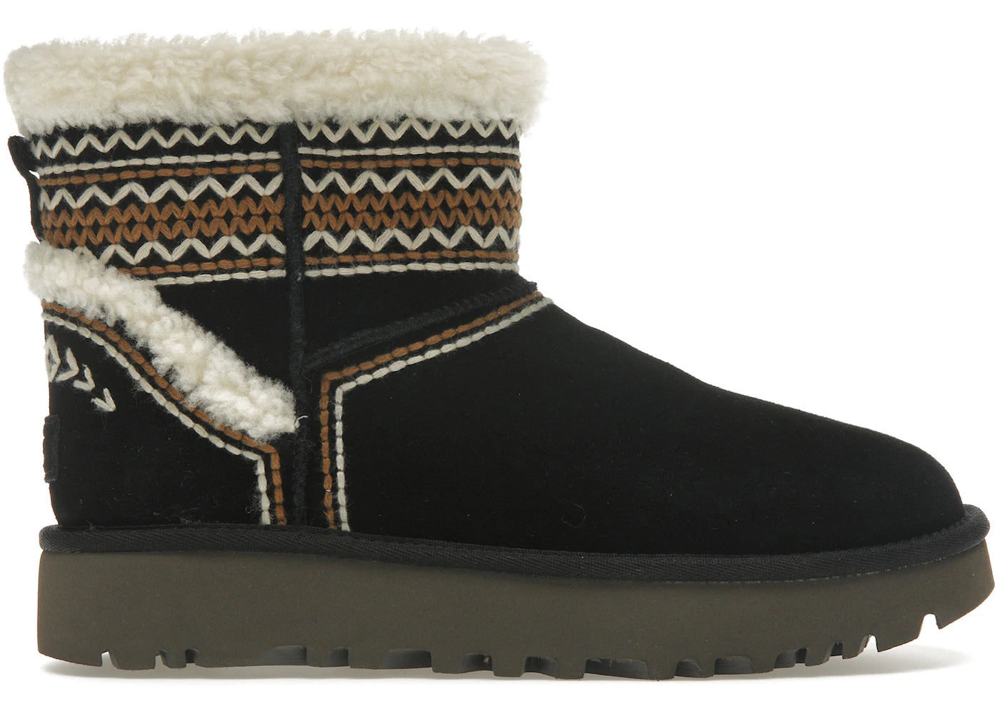 ugg classic mini atherson boot black (women's)
