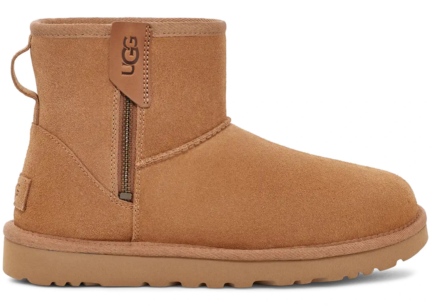 ugg classic mini bailey zip boot chestnut (women's)