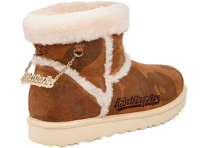 ugg classic mini boot a bathing ape chestnut