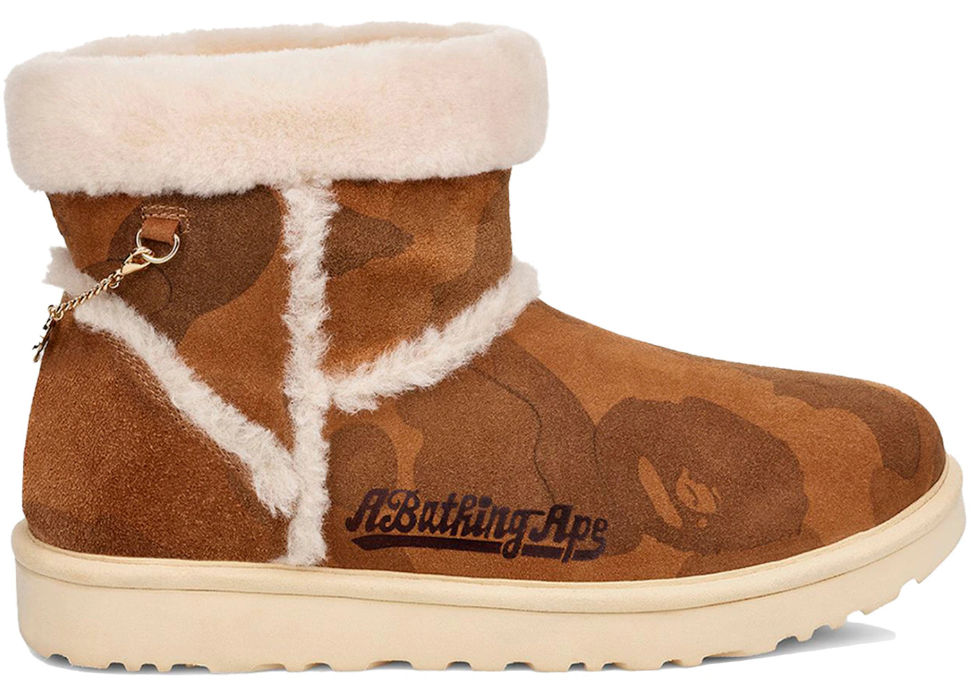 ugg classic mini boot a bathing ape chestnut