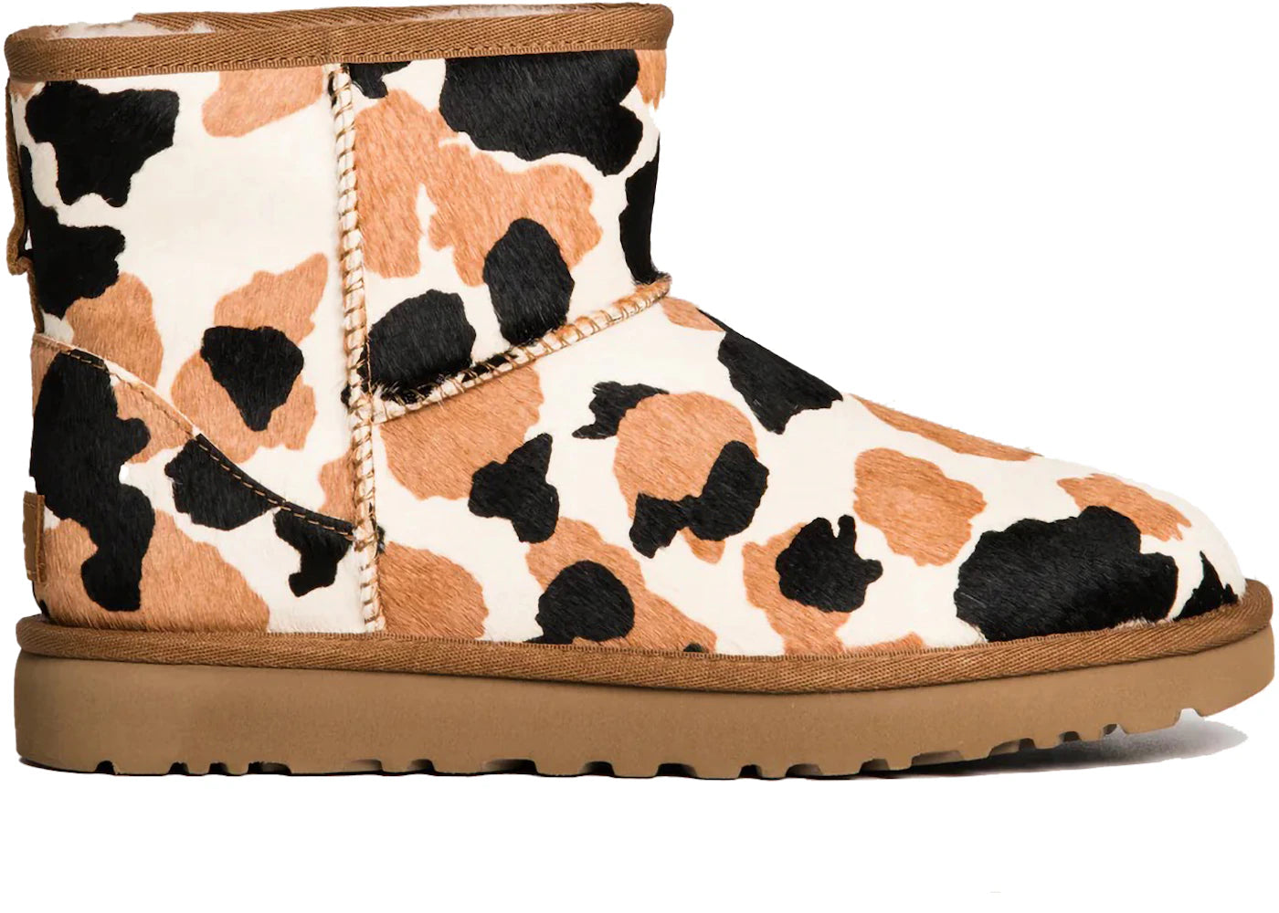 ugg classic mini boot cow print (women's)