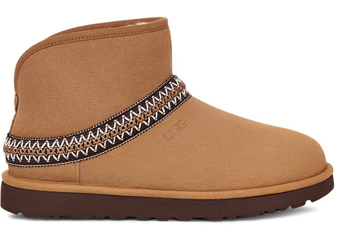 ugg classic mini crescent chestnut (women's)