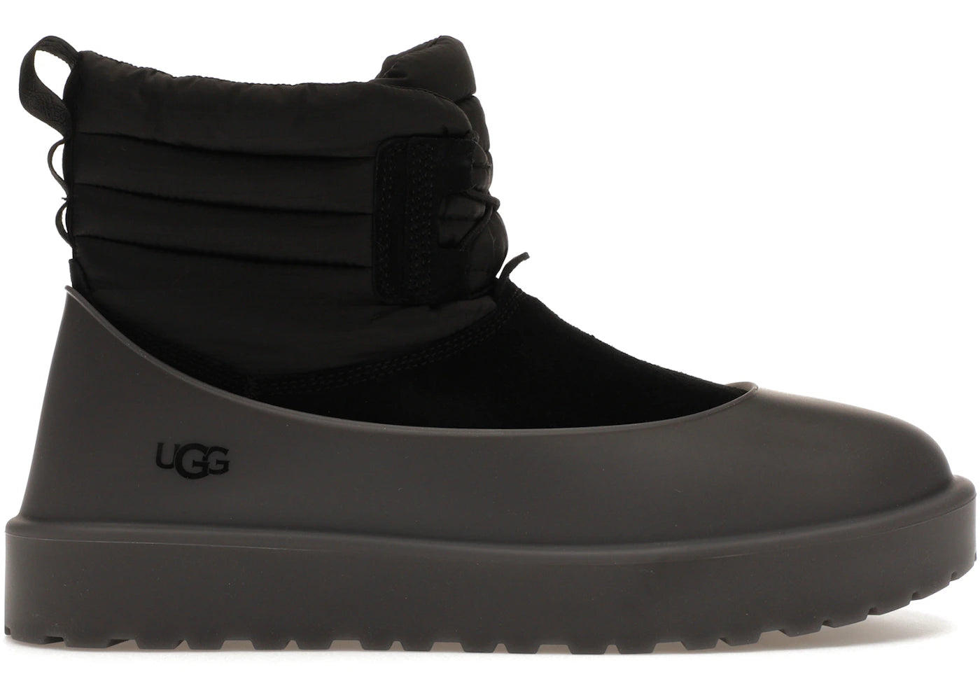 ugg classic mini lace-up weather boot black