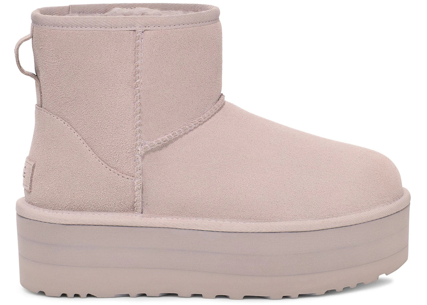 ugg classic mini platform boot pale smoke (women's)
