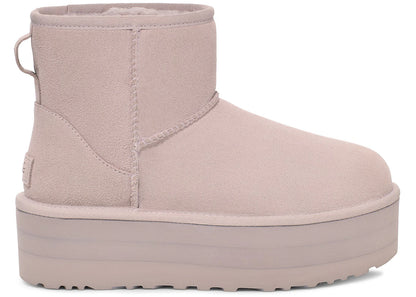 ugg classic mini platform boot pale smoke (women's)