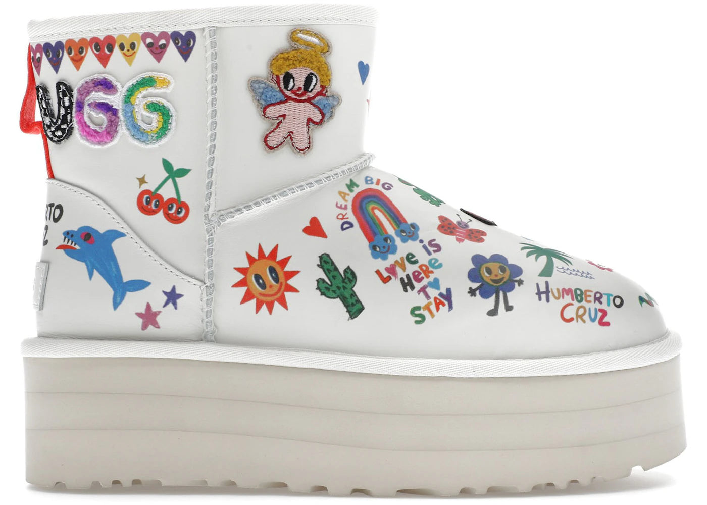 ugg classic mini platform boot pop sketch (women's)