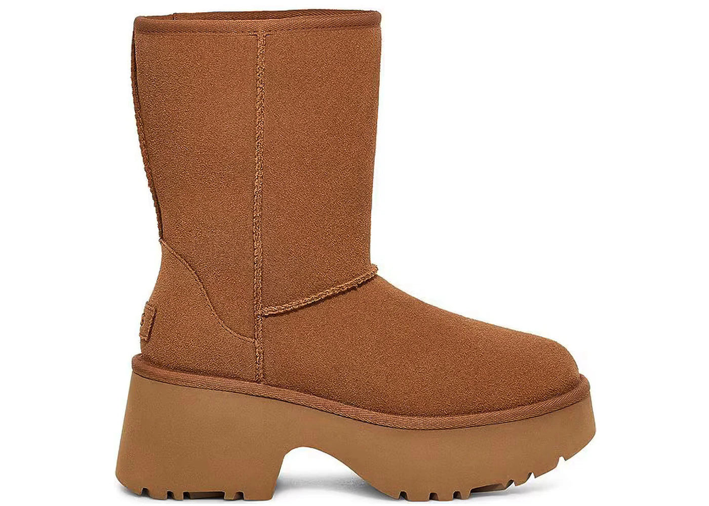 ugg classic short new heights boot chestnut (women's)