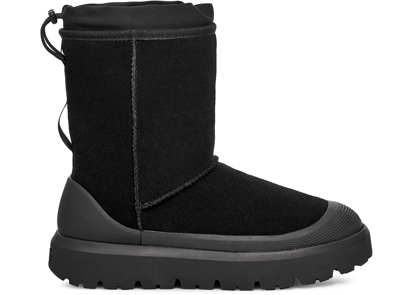 ugg classic short weather hybrid boot black