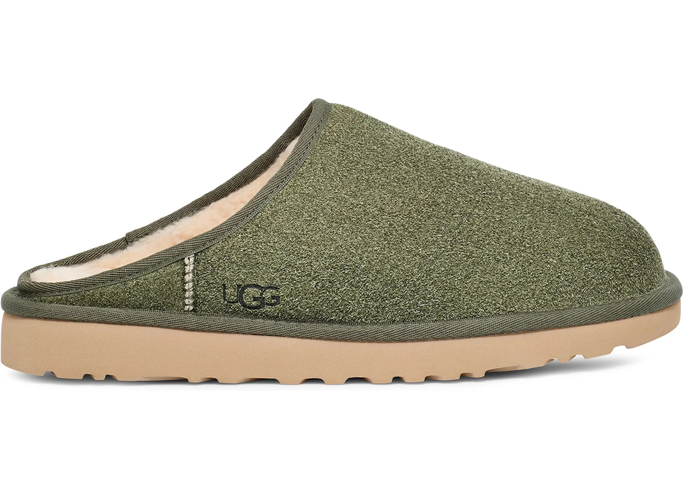 ugg classic slip-on shaggy suede slipper deep shade