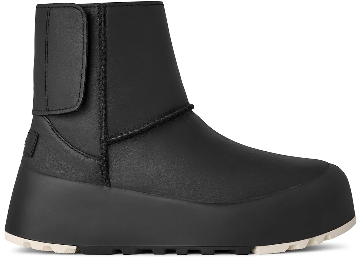 ugg classic streetscape leather boot black jasmine (women's)