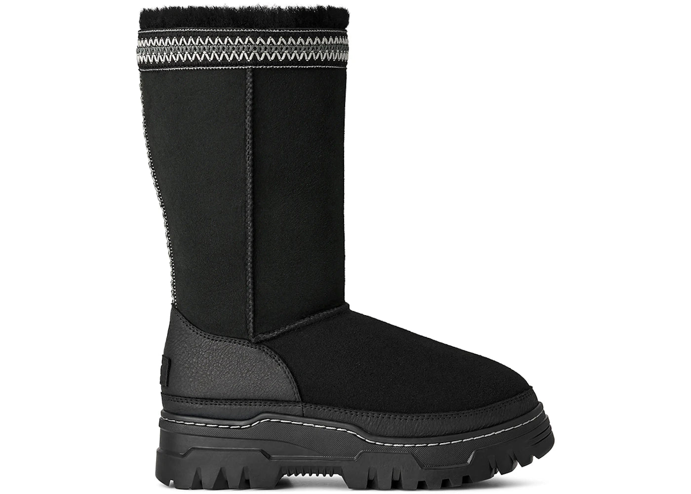ugg classic tall trailgazer boot black (women's)