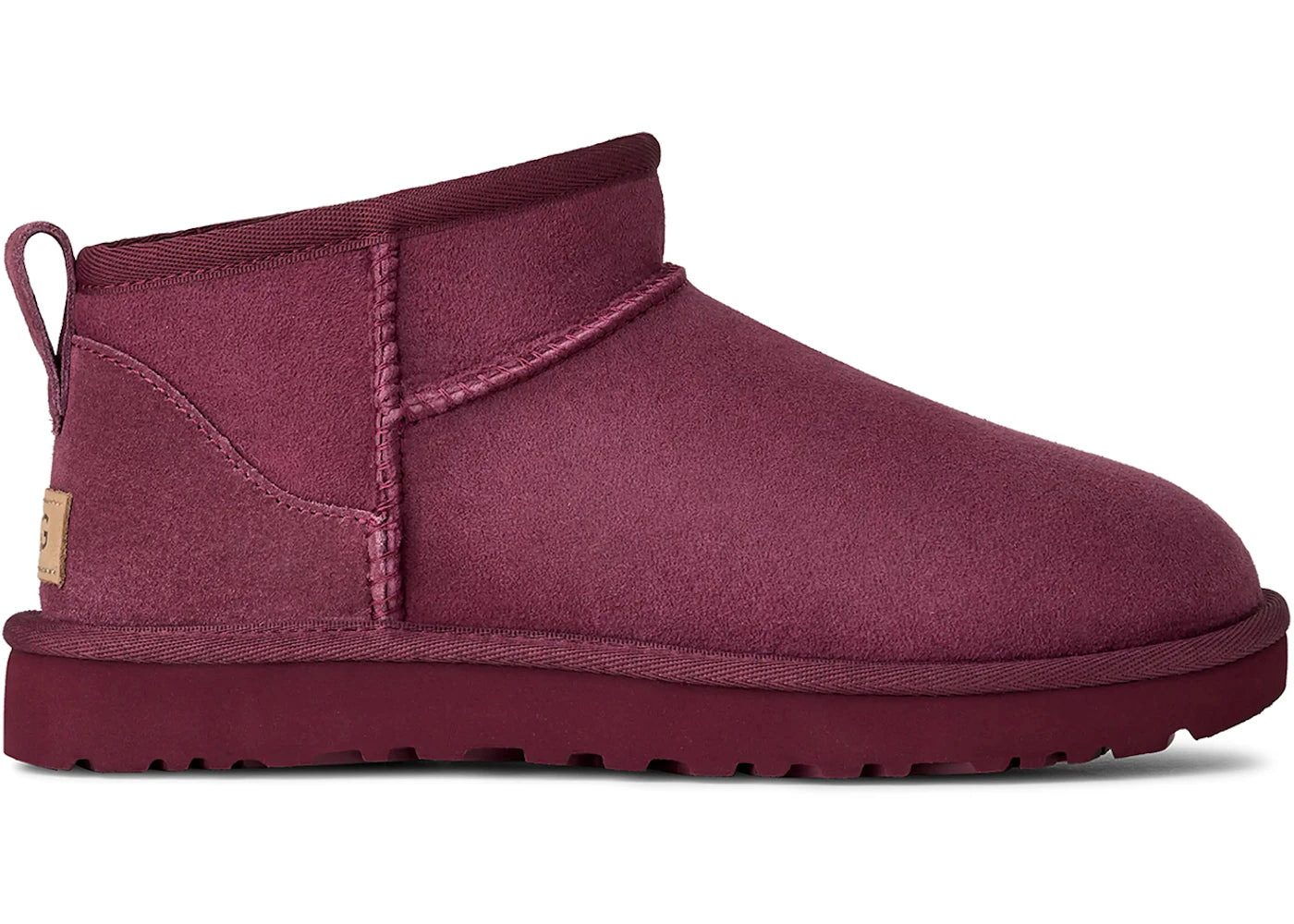 ugg classic ultra mini boot burnt magenta (women's)