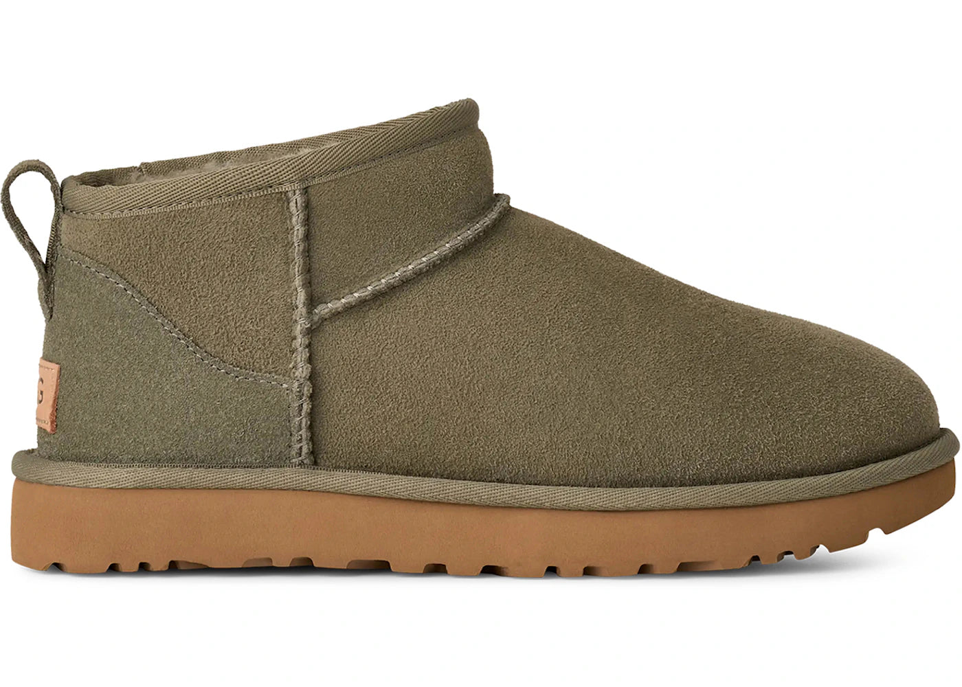 ugg classic ultra mini boot moss green amphora (women's)