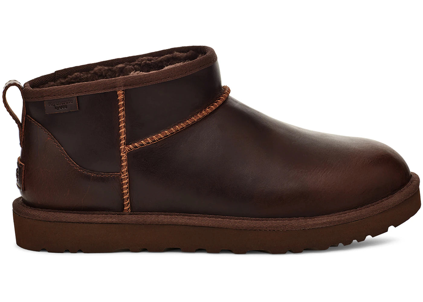ugg classic ultra mini lthr regen boot ironwood