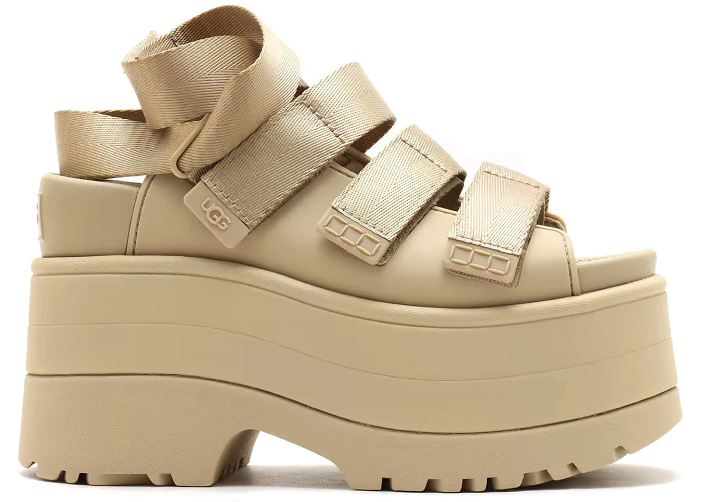 ugg goldenrise platform sandals mustard seed (women's)