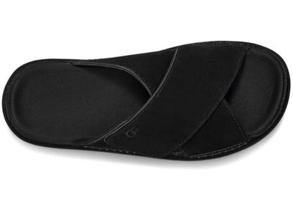ugg goldenstar cross slide black (women's)