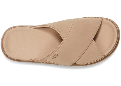 ugg goldenstar cross slide driftwood (women's)