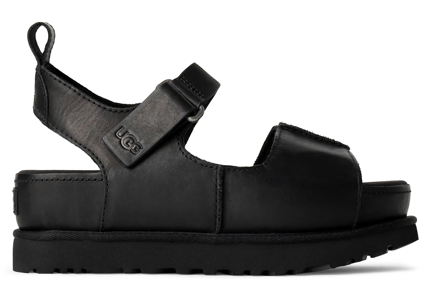 ugg goldenstar hi sandal black (women's)