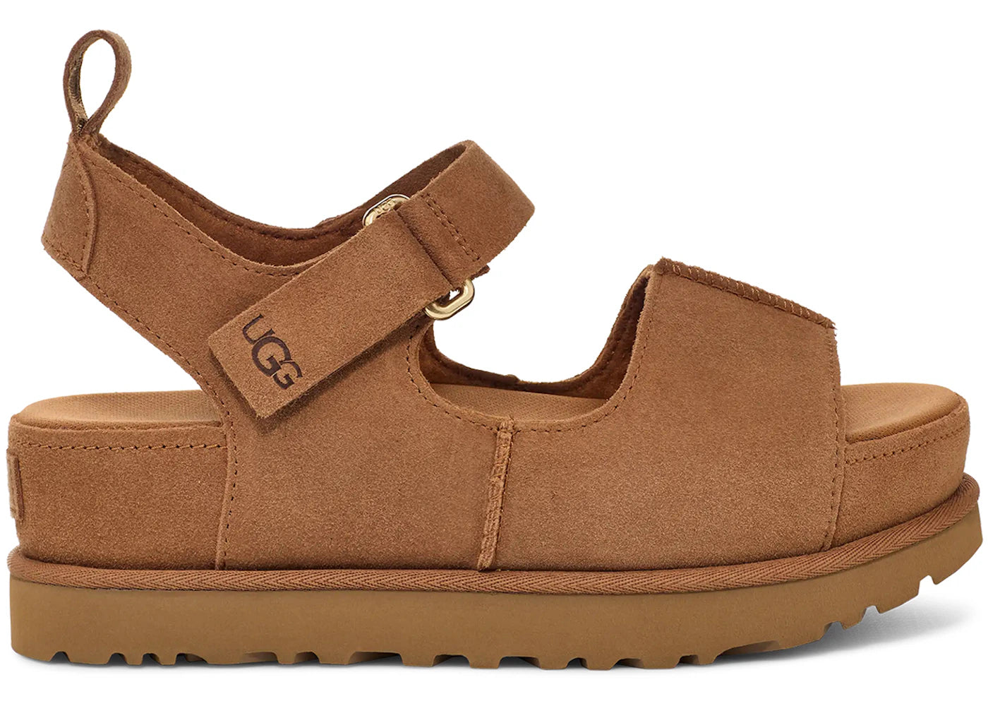 ugg goldenstar hi sandal chestnut (women's)