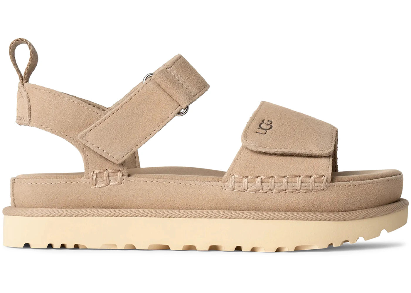 ugg goldenstar platform sandal sand (women's)