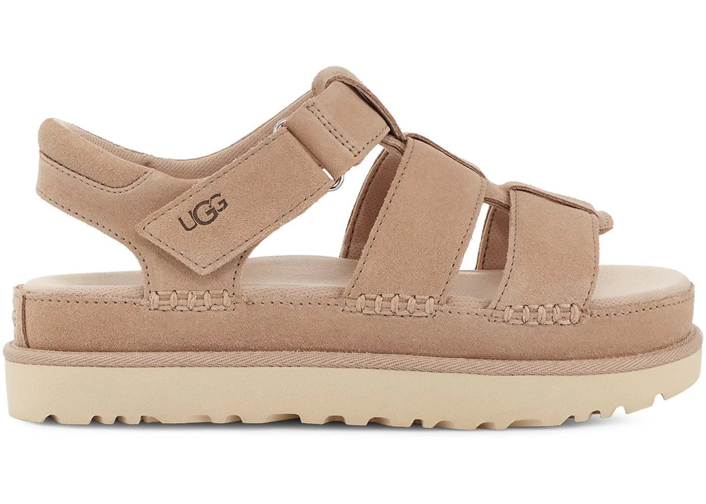 ugg goldenstar strap platform sandal driftwood (women's)